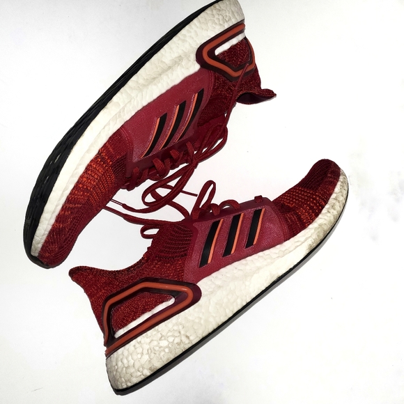 Adidas Ultraboost 19 Running Shoe - Active Maroon / Black 11.5 - Picture 3 of 11